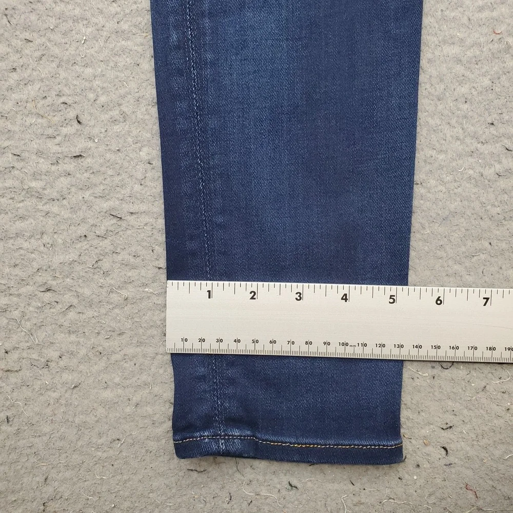 Hudson Jeans Womens 29 Blue Denim Stretch Skinny Leg 2 Button-Fly Streetwear